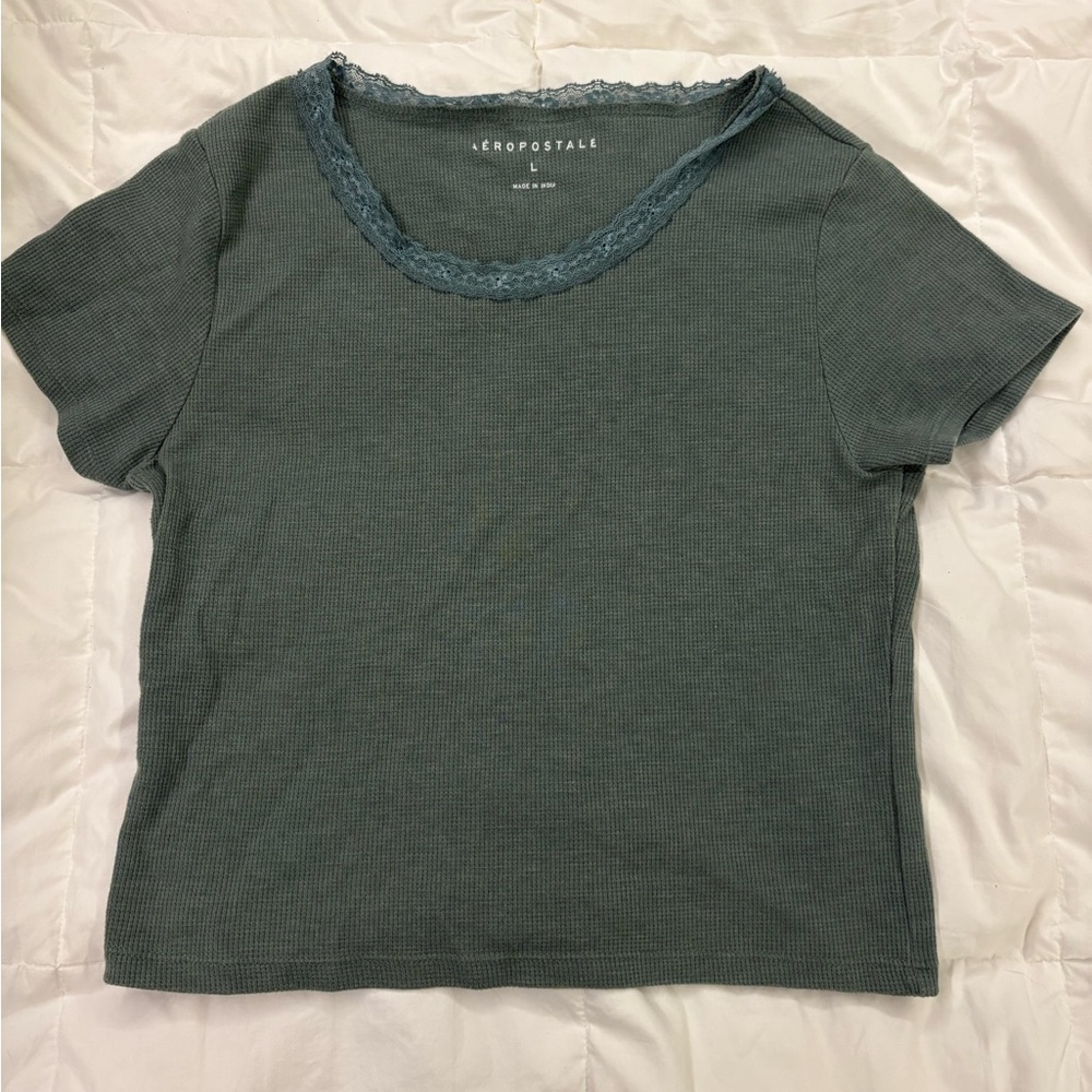 Aeropostale Women's Teal Short Sleeve Top